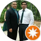 Happy customer enjoying a meal at Vallarta’s Wesley Chapel Mexican restaurant in Florida